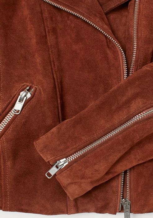 H&M шкіряна замшева куртка косуха нова