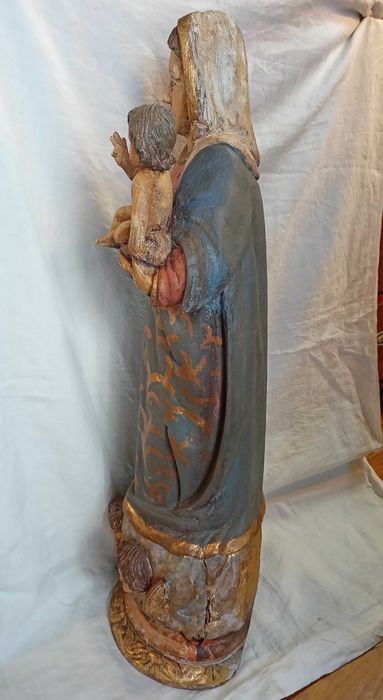Figura Nossa Sra da Saúde Madeira Séc XIX