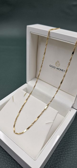 Złoty łańcuszek singapur 585 GOLD MONEY