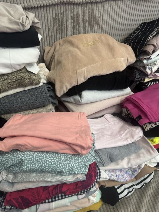 Ciuchy damskie XS S M bluzka sweter spodnie spodenki