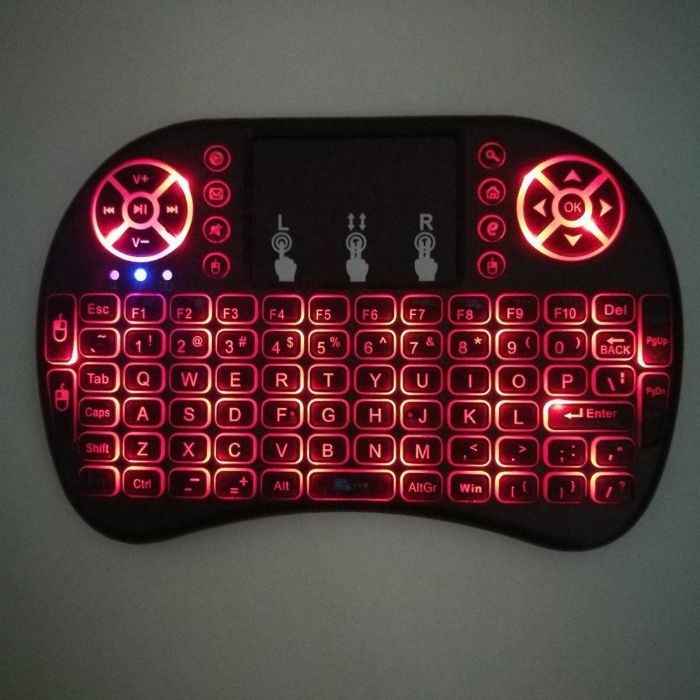 Klawiatura PODŚWIETLANA Bezprzewodowa Smart TV I8