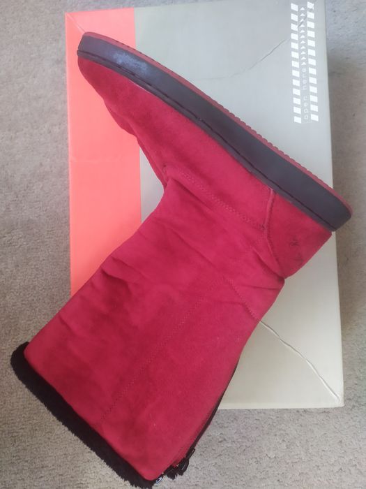 Buty kozaki ocieplane kożuszkiem