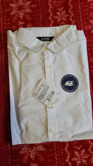 Біла нова сорочка для хлопчика у школу 146 см