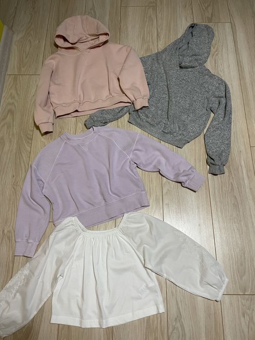 Paka ubrań bluzy 134