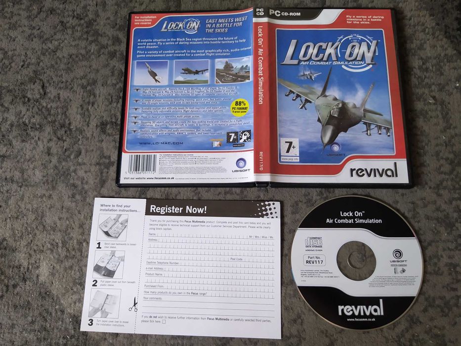 Lock On Air Combat Simulation PC CD