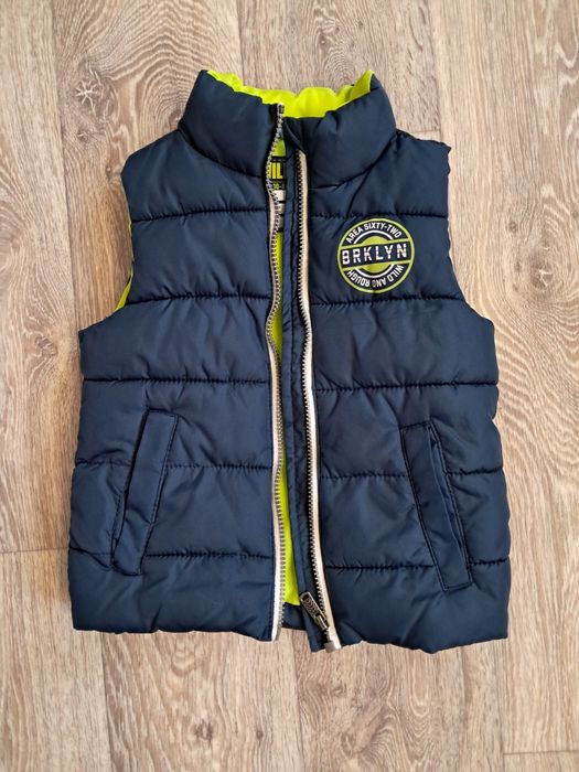 Дитячий синій жилет