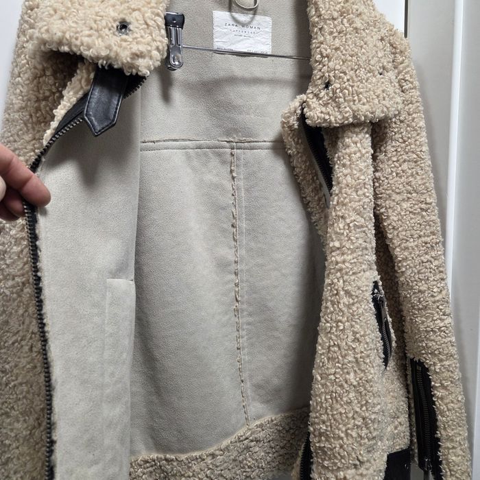 Zara kurtka baranek, teddy S/M