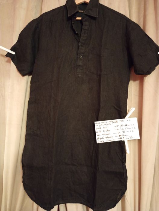 Sukienka lniana czarna len 100% klasyczna lato, upał, urlop, praca M/L