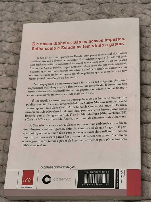 Livro "Como o Estado Gasta o Nosso Dinheiro" de Carlos Moreno