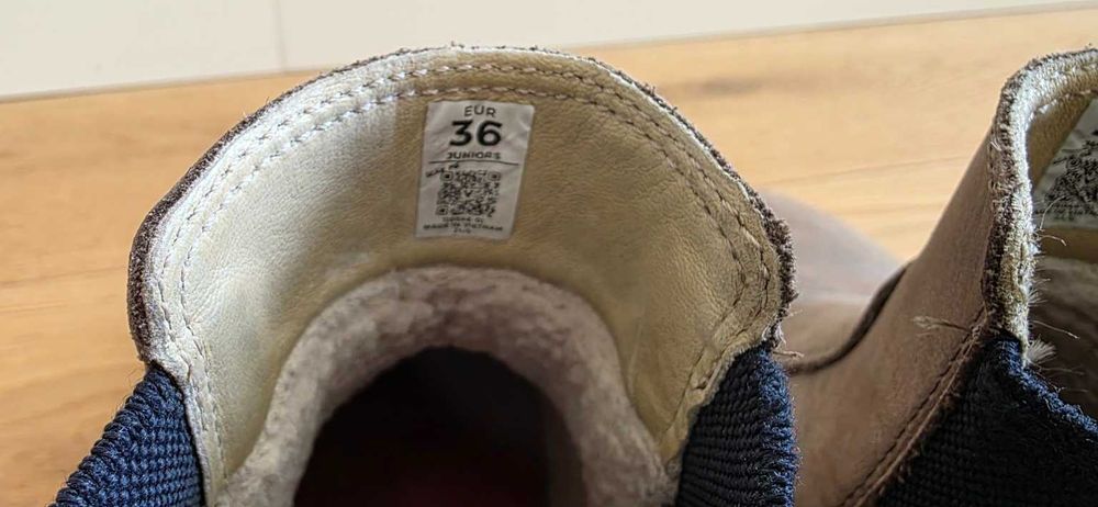 Botas infantis Vivobarefoot Juniors EU 36 com palmilhas térmicas