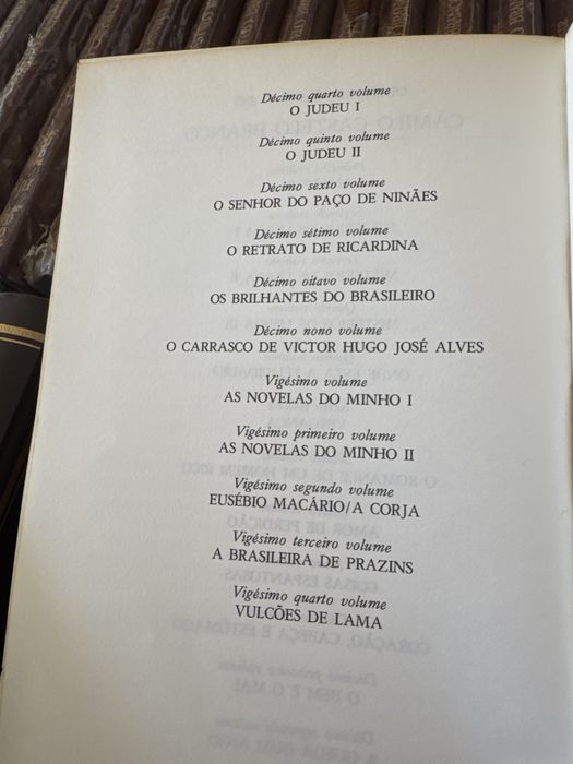 Livros Camilo Castelo Branco