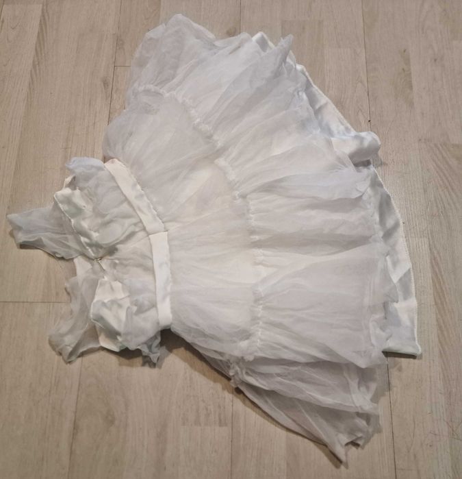 strój królewna przebranie dama dworu aniołek śnieżynka 2167