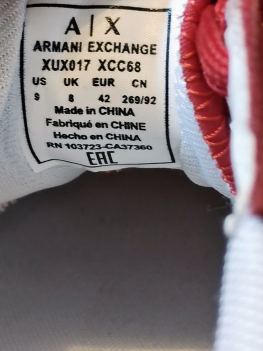 Buty Armani Excjange A|X roz.42, czerwone