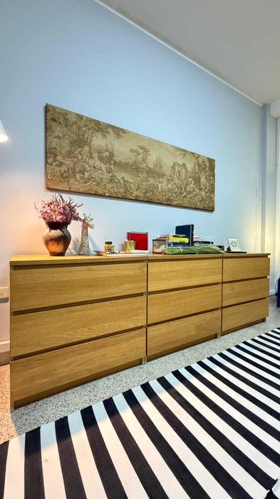 IKEA Malm - 3 cómodas c/3 gavetas 80x78 cm