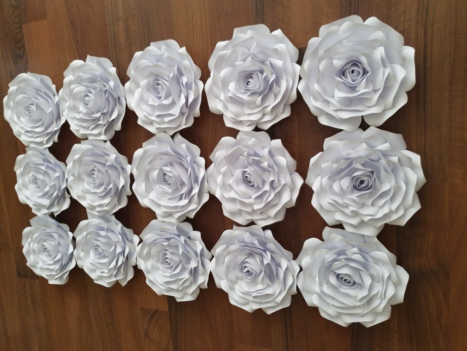 Róża z papieru 3D 45-48 cm