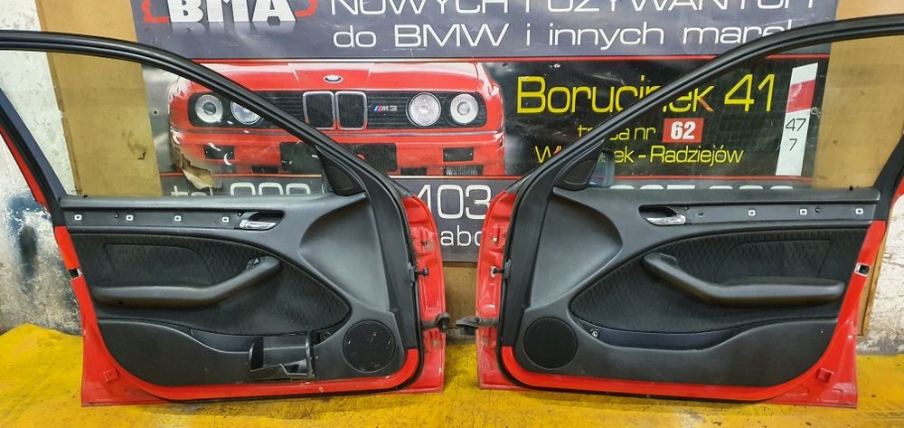 BMW E46 Boczki Tapicerka Drzwi Sedan Kombi Wersja Policyjna Kogut