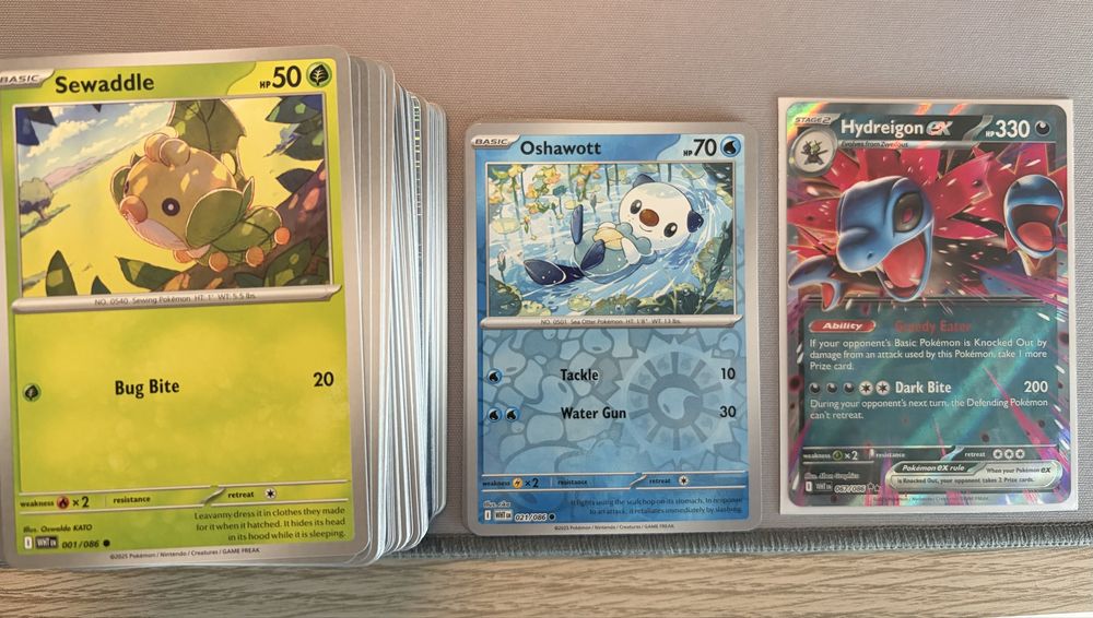 Cartas Pokémon EN sets recentes