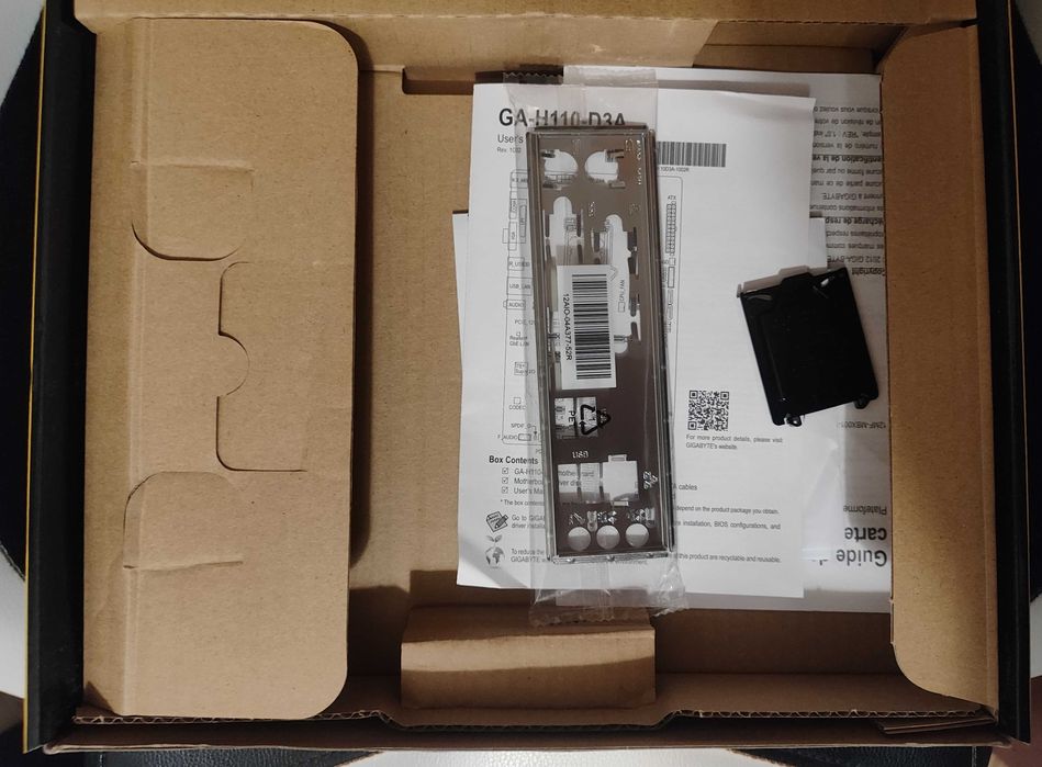Zestaw: płyta główna Gigabyte H110-D3A, Intel G4560, 4GB DDR4 2133 MHz