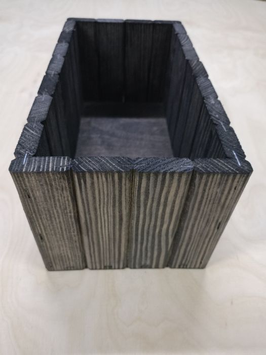 Skrzynka drewniana ozdobna stroik