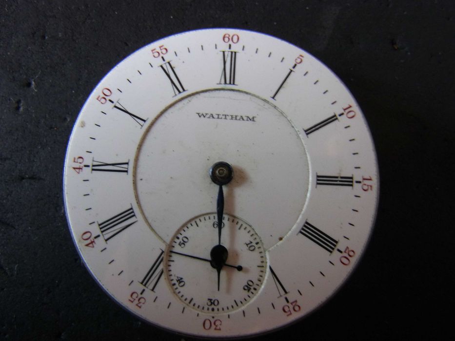 Waltham precyzyjny mechanizm z zegarka kieszonkowego.TOP!