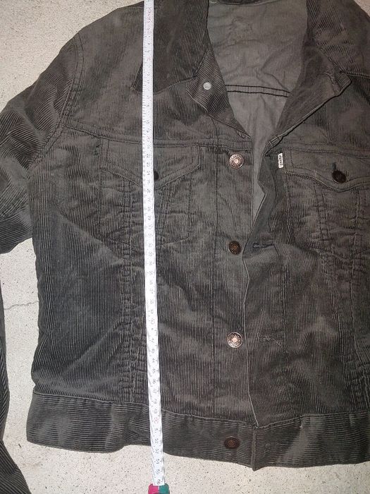 Kurtka Levis model slim fit szara sztruksowa rozmiar S/M