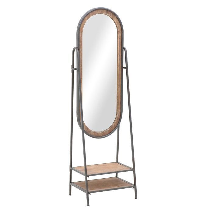 Lustro stojące Drewno naturalne/ metal Renae Cheval