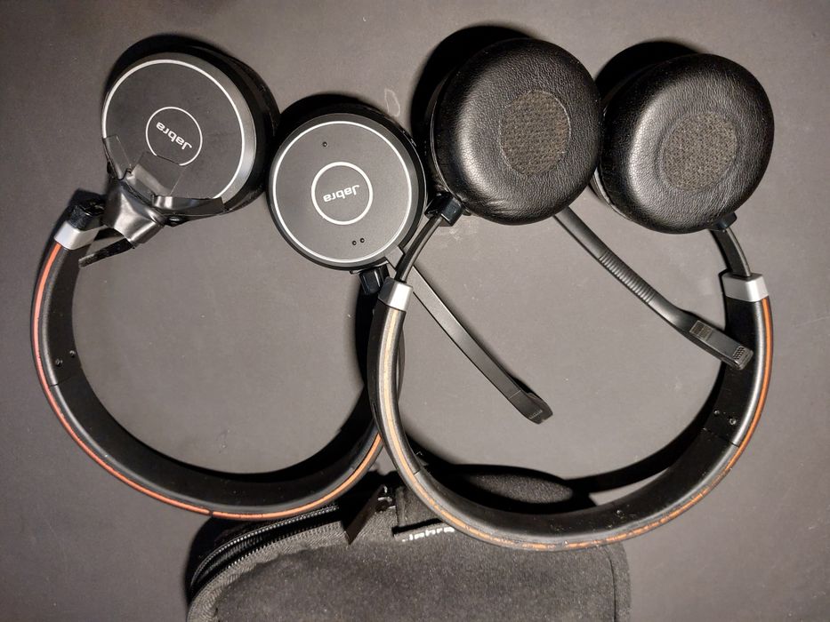 Słuchawki Bluetooth biurowe Jabra Evolve 65 2x uszkodzone