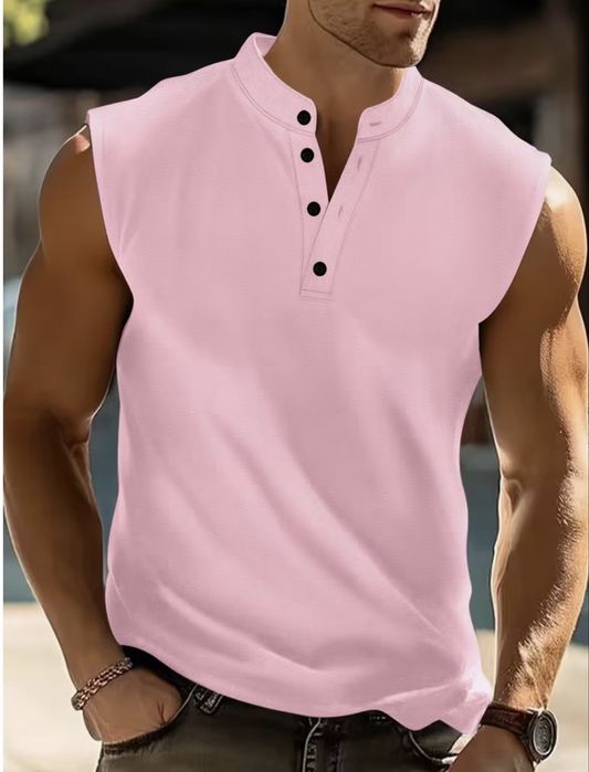 Tshirt cava com botoes