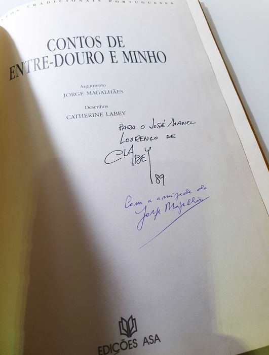 Álbum BD ~ "Contos de Entre-Douro e Minho" 1989 ~C/Dedicatória Autores