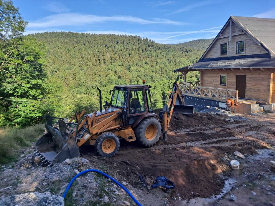 Prace Ziemne Usługi koparko ładowarķa wozidło budowlane 6t