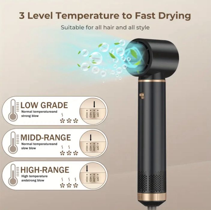 5-в-1 багатофункціональний  стайлер для укладання волосся з насадками