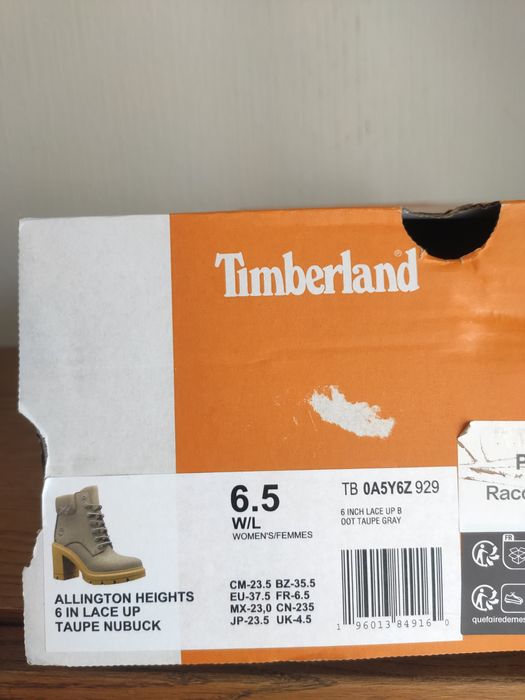 Timberland skórzane botki