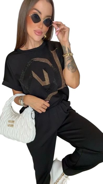 Dres Lola Bianka czarny komplet