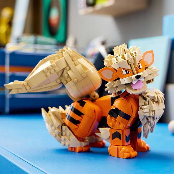 FIGURKA Pokemon Arcanine klocki 1190 elementów dorosłych