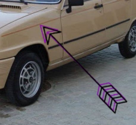 Autocolantes originais Novos, para  Renault 5 GTL (3 portas)
