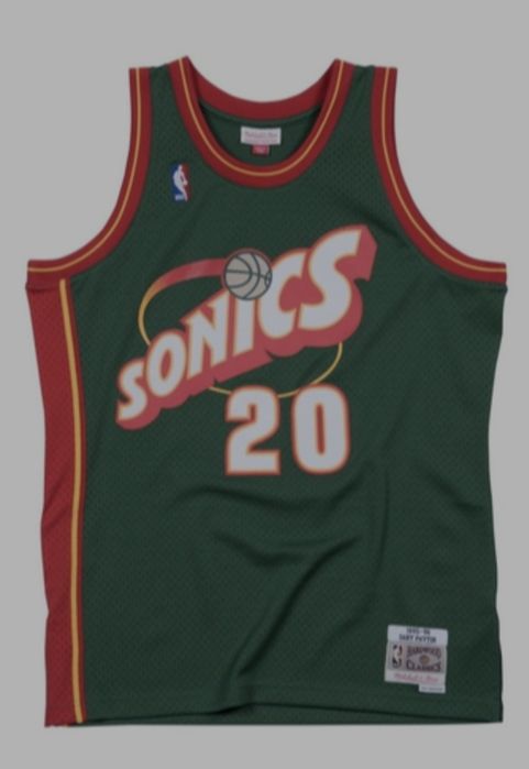 Koszulka Jersey NBA Seattle Supersonics Gary Payton Mitchell & Ness