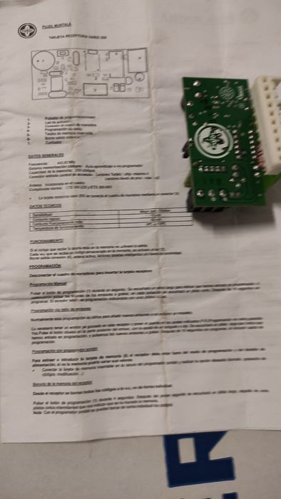 Placa receptora rádio pugol