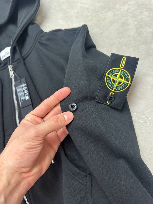 STONE ISLAND | Зіп худі жіноча Стон айленд | кофта Стонік Чорний S M L XL