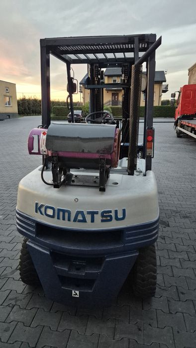 Wózek widłowy KOMATSU FGF25, triplex, przesuw, GAZ