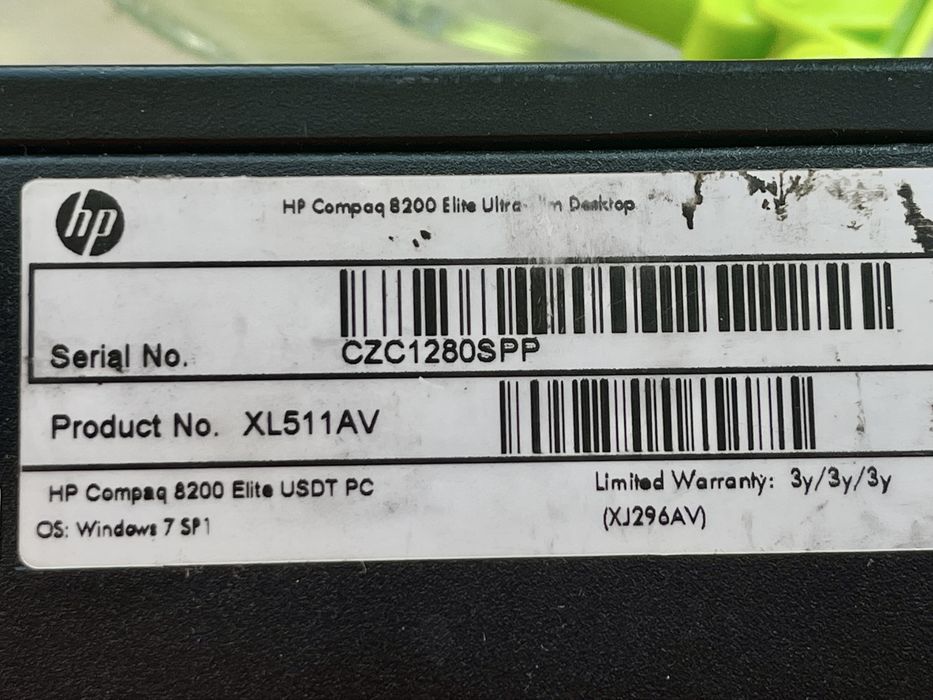 Компʼютер HP Compaq 8200 Elita Ultra-slim Desktop