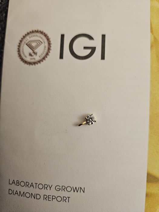 Diament lab-grown 0,30 ct D VS1 IGI Ideal – certyfikat – OKAZJA