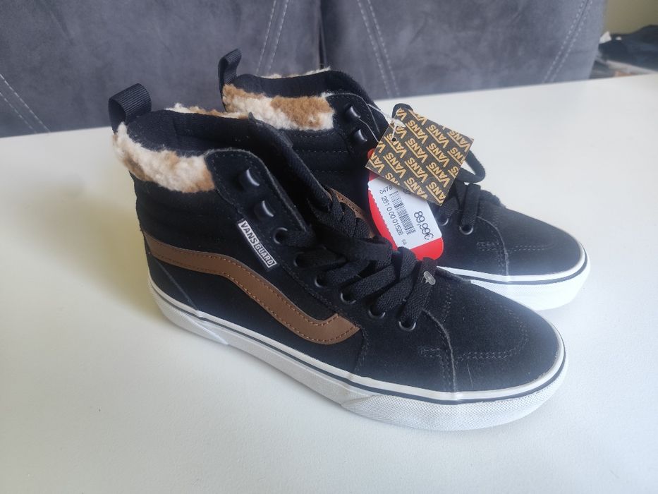 VANS Buty Jesień/Zima SKÓRA Logowane Nowe Metki 37