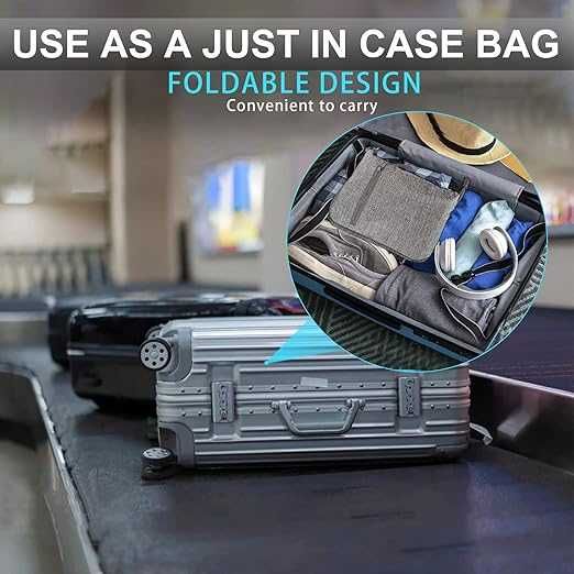 Torba podróżna Vomgomfom – składana, pojemna torba 85L unisex, szara