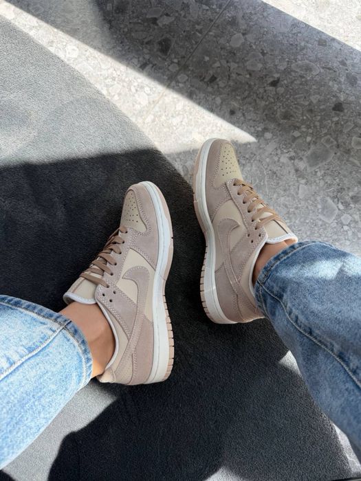 Жіночі кросівки Nike SB Dunk Low Light Brown Suede найк сб данк