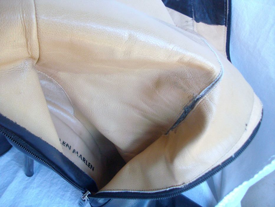 Helen Marlen- Vero Cuoio włoskie skórzane kozaki szpilki szpic 41