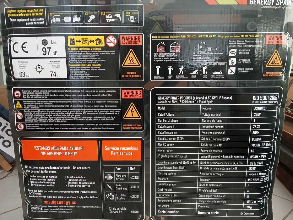 Gerador Astun 7000w - NOVO
