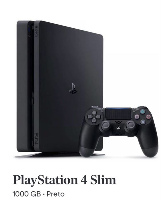Ps4 slim 1terabite preta