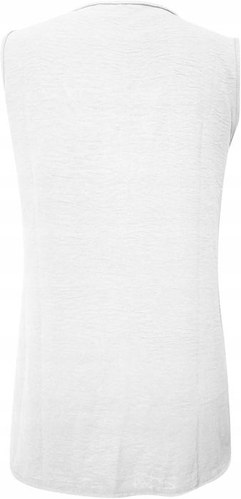 Casualowa koszulka damska bez rękawów r.M/L/XL/XXL biała