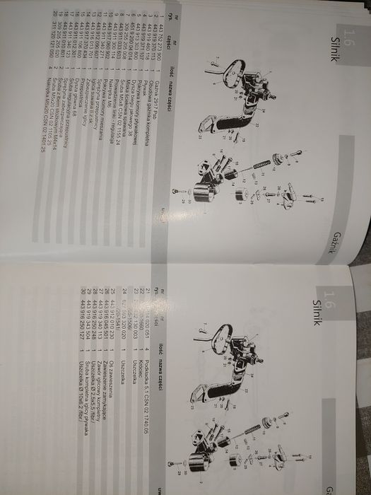 Nowy Katalog czesci instrukcja obsługi rama silnik jawa 50 mustang