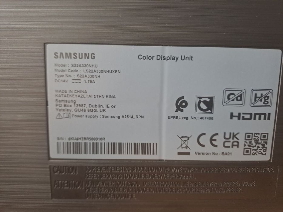 Monitor Samsung 22''